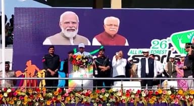 पंचकूला: पंचकूला के सेक्टर 3 ताऊ देवीलाल में 26 वें अखिल भारतीय खेलकूद प्रतियोगिता 2023 का आगाज