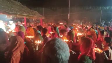 Maha Aarti ke sath hua bhagwat Katha ka suruaat Haripur gram me