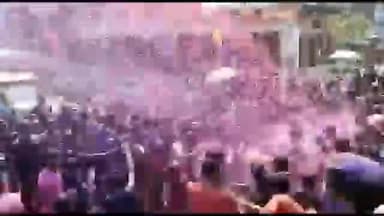 गुना नगर: रंग पंचमी के अवसर पर मनाया गया गेर महोत्सव, कैंट चौराहे से निकाला गया चल समारोह