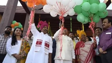 हुज़ूर: जेल रोड स्थित भोपाल हाट में आयोजित ‘दिव्य कला मेला ' 2023 का केंद्रीय मंत्री वीरेंद्र कुमार खटीक ने किया उद्घाटन