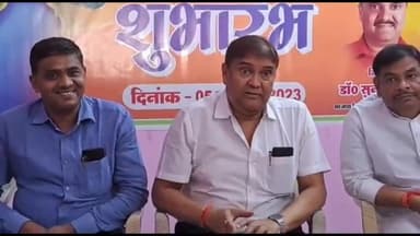 बिहार: भाजपा विधायक डॉक्टर सुनील कुमार धनेश्वर घाट मंदिर में 51 फीट का फहराएंगे पताका, प्रेस कॉन्फ्रेंस कर दी जानकारी