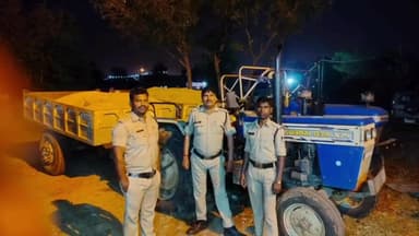 सिंगरौली: सासन पुलिस चौकी के द्वारा अवैध रेत परिवहन करते ट्रैक्टर वाहन को काम मेन रोड के किनारे से किया जब्त