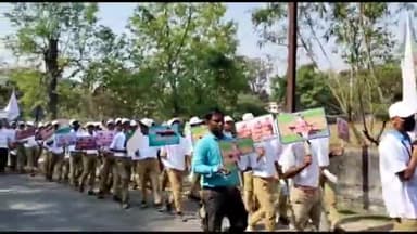 हज़ारीबाग: हज़ारीबाग में गिद्ध संरक्षण जागरूकता हेतु प्रभातफेरी का किया गया आयोजन