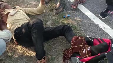 मोठ: अज्ञात कार की टक्कर से बाइक सवार गंभीर रूप से घायल मोठ भांडेर रोड की घटना