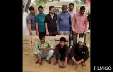 बसेड़ी: अवैध शराब ले जाते 3 आरोपी गिरफ्तार, बोलेरो जब्त, ममौधन-सैपऊ मार्ग पर हुई कार्रवाई