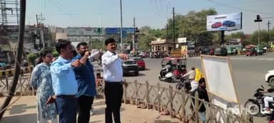 ग्वालियर गिर्द: गोले के मंदिर चौराहे पर यातायात सुगम करने को लेकर नगर निगम कमिश्नर ने संबंधित अधिकारियों को दिए निर्देश