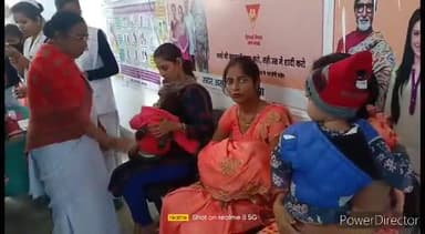 कहरा: सदर अस्पताल में 0-5 वर्ष तक के बच्चों का एक अभियान के तहद हुआ टीकाकरण, दर्जनों बच्चों को लगा टीका
