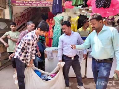 ग्वालियर गिर्द: महाराज बाड़ा इलाके से निगम ने की अतिक्रमण हटाने की कार्रवाई