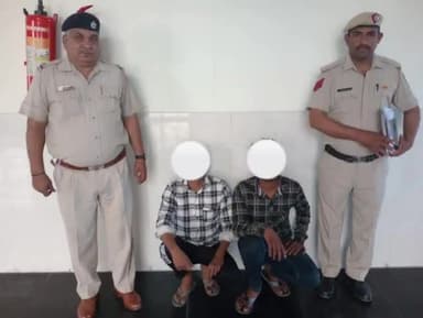 बहादुरगढ़: सेक्टर 6 थाना पुलिस ने मोटरसाइकिल चोरी के मामले में नाहरा नाहरी रोड से दो आरोपियों को किया गिरफ्तार