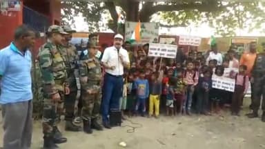 काशी के सराय मोहना गांव में स्वच्छता पखवाड़ा के तहत नमामि गंगे और गंगा टास्क फोर्स ने निकाली जागरूकता रैली