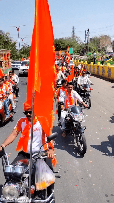 इंदौर: इंदौर में निकली विशाल भगवा यात्रा#indorenews5