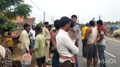 लखीसराय: रामपुर पंचायत के यादव टोला स्थित NH-80 पर ईंट से लदे ट्रैक्टर की ठोकर से एक बालक जख्मी