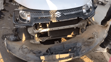 सिंगरौली: माजन मोड़ के समीप एक धान लोड ट्रक ने एक मारुति कार को मारी जोरदार टक्कर, बाल-बाल बचे वाहन सवार