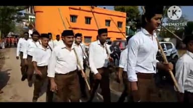 बिहार: हिंदू नव वर्ष के उपलक्ष्य में आरएसएस द्वारा बिहार शरीफ में पद संचलन कार्यक्रम किया गया आयोजित