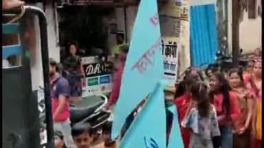 सिवनी: निषादराज जयंती के अवसर पर मांझी समाज के द्वारा शहर में निकाली गई शोभायात्रा