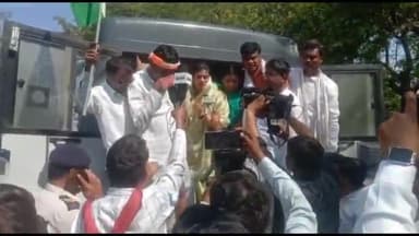 नागौद: CM हाउस भोपाल का घेराव के दौरान ज़िला पंचायत सदस्य संध्या कुशवाहा नागौद भोपाल में हुई गिरफ्तार