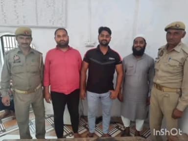 मथुरा: महावन पुलिस ने हत्या के प्रयास के मामले में वांछित चल रहे 3 अभियुक्तों को कृष्ण नगर के पास से किया गिरफ्तार