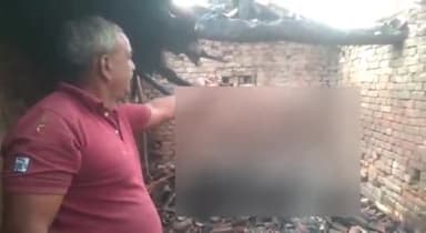 करपी: झुनाठी गांव में अशोक शर्मा के गौशाला में शॉर्ट सर्किट से लगी आग दुधारू गाय की हुई मौत।