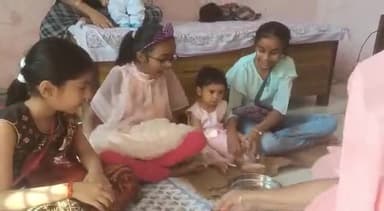 पंचकूला: सेक्टर-20 सहित विभिन्न जगहों पर अष्टमी के मौके पर कन्या पूजन का हुआ आयोजन