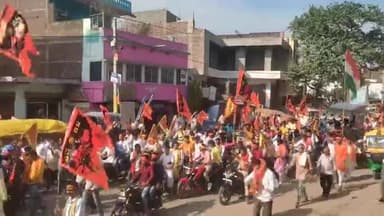 #RamNavmi के अवसर पर #नौबतपुर में निकला भव्य #रामनवमी #शोभायात्रा, लोगों ने #भगवा के साथ साथ तिरंगा भी फहराया #biharnews