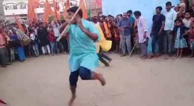 माँगोबन्दर में रामनवी के अवसर पर मेरे दोनों छोटे भाई ने कला प्रदर्शन करते ध्रुव सिंह और विकाश सिंह