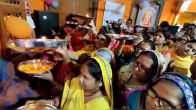 काशी के श्रीराम जानकी मंदिर में धूमधाम से मनाया गया श्रीराम जन्मोत्सव, गीत से भक्तिमय हुआ वातावरण