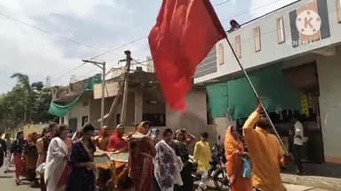 आगर: 'रामनवमी' के अवसर पर आगर के फुल मालीपुरा से महिला मंडल ने निकाली चुनरी यात्रा, पाल स्थित माताजी को चढ़ाई चुनरी