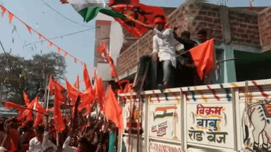 टनकुप्पा: रामनवमी के मौके पर टनकुप्पा बाजार में निकाली गई झांकी, धार्मिक गीतों पर खूब थिरके युवक