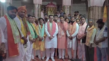 कामां: कस्बा कामां में रामनवमी के सफल आयोजन के बाद पूर्व मंत्री की मौजूदगी में हुआ सम्मान समारोह कार्यक्रम आयोजित