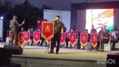 हुज़ूर: शौर्य स्मारक में भारतीय सैनिकों ने दी संयुक्त बैंड की  प्रस्तुति