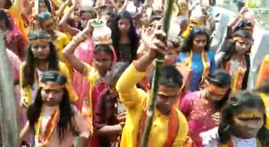 जगदीशपुर: सरधो पंचायत में 10000 यात्रियों के साथ किया गया मां कलश यात्रा का शुभारंभ || #news4nation