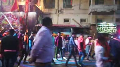 हजारीबाग रामनवमी रात का जुलूस