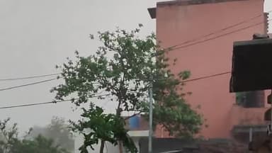 मांडू: बारिश के साथ आंधी और तूफान से कुजू कोयलांचल क्षेत्र में जन जीवन हुआ अस्त व्यस्त, बिजली के पोल गिरने से बिजली हुई गुल