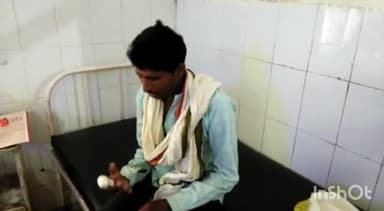 टीकमगढ़: बानपुर गांव में थ्रेसिंग करते समय किसान की कटी उंगली, घायल जिला चिकित्सालय में भर्ती