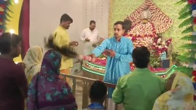 कन्नौज: कामदा एकादशी के पर्व पर शहर के राधा-कृष्ण खाटू श्याम मंदिर में दिखाई दी भक्तों की भीड़