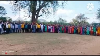 पतरातू: बलकूदरा  पंचायत क्षेत्र में ग्रामीण मोर्चा के द्वारा विरोध प्रदर्शन किया गया