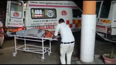 धनौरा: गजरौला आई एम एस कॉलेज के पास बाइक सवार युवक बैलगाड़ी से टकराया हालत गंभीर