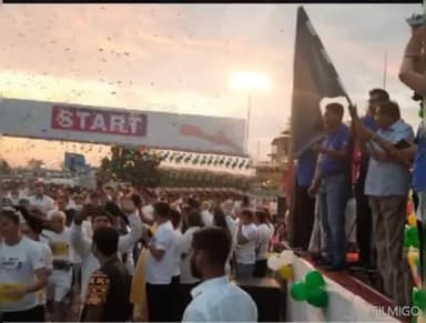 कोटा। भगवान महावीर स्वामी के जन्म कल्याण महोत्सव के तहत कोटा में जीतो कोटा लेडीज विंग की ओर से अहिंसा रन आयोजित