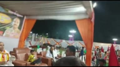 धनौरा: गजरौला के अवंतिका पार्क में चल रही रामनवमी महोत्सव में पहुंचे क्षेत्रीय विधायक राजीव तरारा