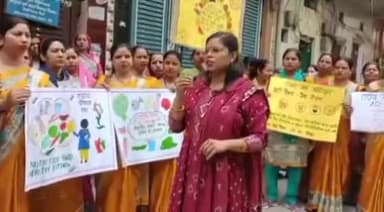 शाहपुरा: नारेहडा स्थित आंगनवाड़ी पाठशाला में मनाया गया पोषण पखवाड़ा