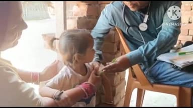 अलौली: चातर गांव के आंगनबाड़ी केंद्र-71 पर लगाया गया स्वास्थ्य जांच शिविर, बच्चों की हुई जांच