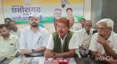 नारायणपुर विधायक चंदन कश्यप ने भानपुरी में ली पत्रवार्ता