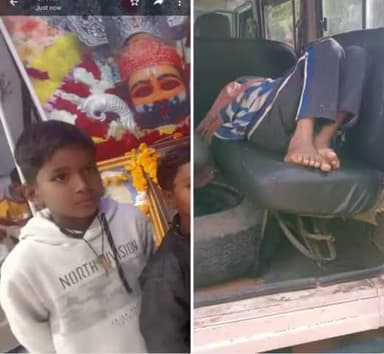 आनंदपुर- माता, पिता, दादी गये थे बैंक डी पी टी कराने और 10 वर्षिय शिवकुमार कुशवाह आम के पेड़ से अचानक गिरा हुई मृत्यु