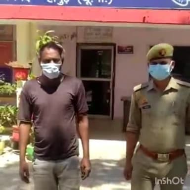 गढ़मुक्तेश्वर: पुलिस ने नंदू की डेरी के पास से एक अभियुक्त को किया गिरफ्तार, न्यायालय में किया पेश