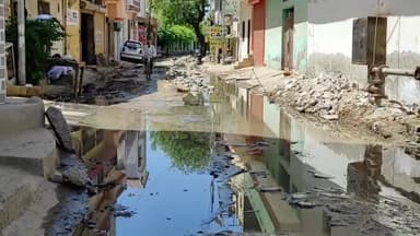 सोनीपत: शंभु दयाल डिस्पोजल पंप पर मोटर खराब होने से भीम नगर में भी जमा हुआ दूषित पानी
