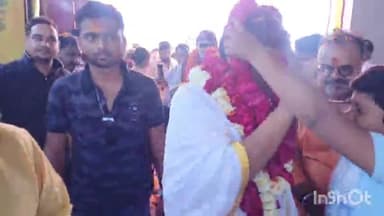 हरिद्वार: आचार्य बालकृष्ण के पथरी पहुंचने पर लोगों ने किया स्वागत