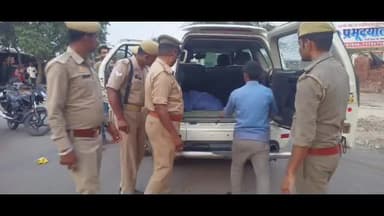 हमीरपुर: जनपद पुलिस हमीरपुर ने पैदल गश्त कर चलाया वाहन चेकिंग अभियान, काटे चालान