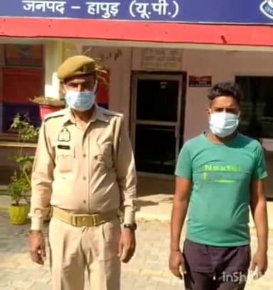 गढ़मुक्तेश्वर: पुलिस ने घर में घुसकर छेड़छाड़ करने के मामले में वांछित चल रहे एक अभियुक्त को रझेटी तिराहे के पास से किया गिरफ्तार