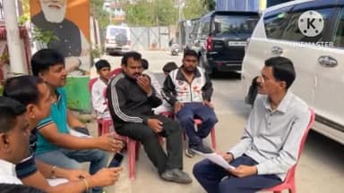 कांके: रांची सांसद संजय सेठ ने अपने आवास में लोगों से की मुलाकात