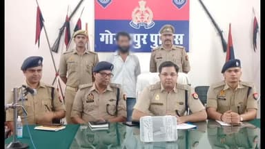 गोरखपुर: राजघाट पुलिस ने 15 हजार रूपये के इनामी अपराधी को अवैध तमंचे के साथ किया गिरफ्तार, SSP ने पुलिस लाइन में की प्रेस वार्ता